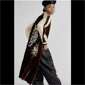 Free People Velvet Sundown Jacket with Embroidery